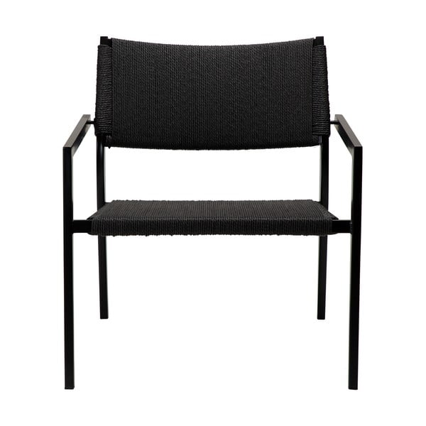 Fotoliu negru din împletitură de trestie Loop – DAN-FORM Denmark-image-2