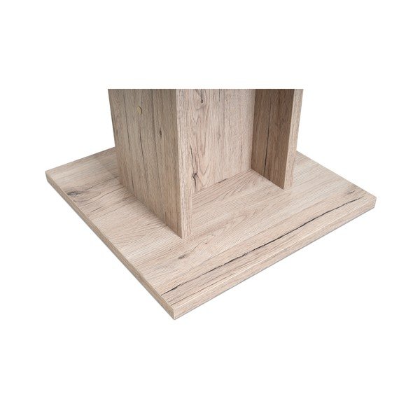 Masă cu aspect de lemn de stejar Intertrade Christina, 80 x 80 cm-image-3