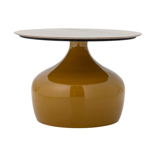 Măsuță de cafea galbenă rotundă cu blat ceramic ø 60 cm Lecco – Bloomingville-image-3