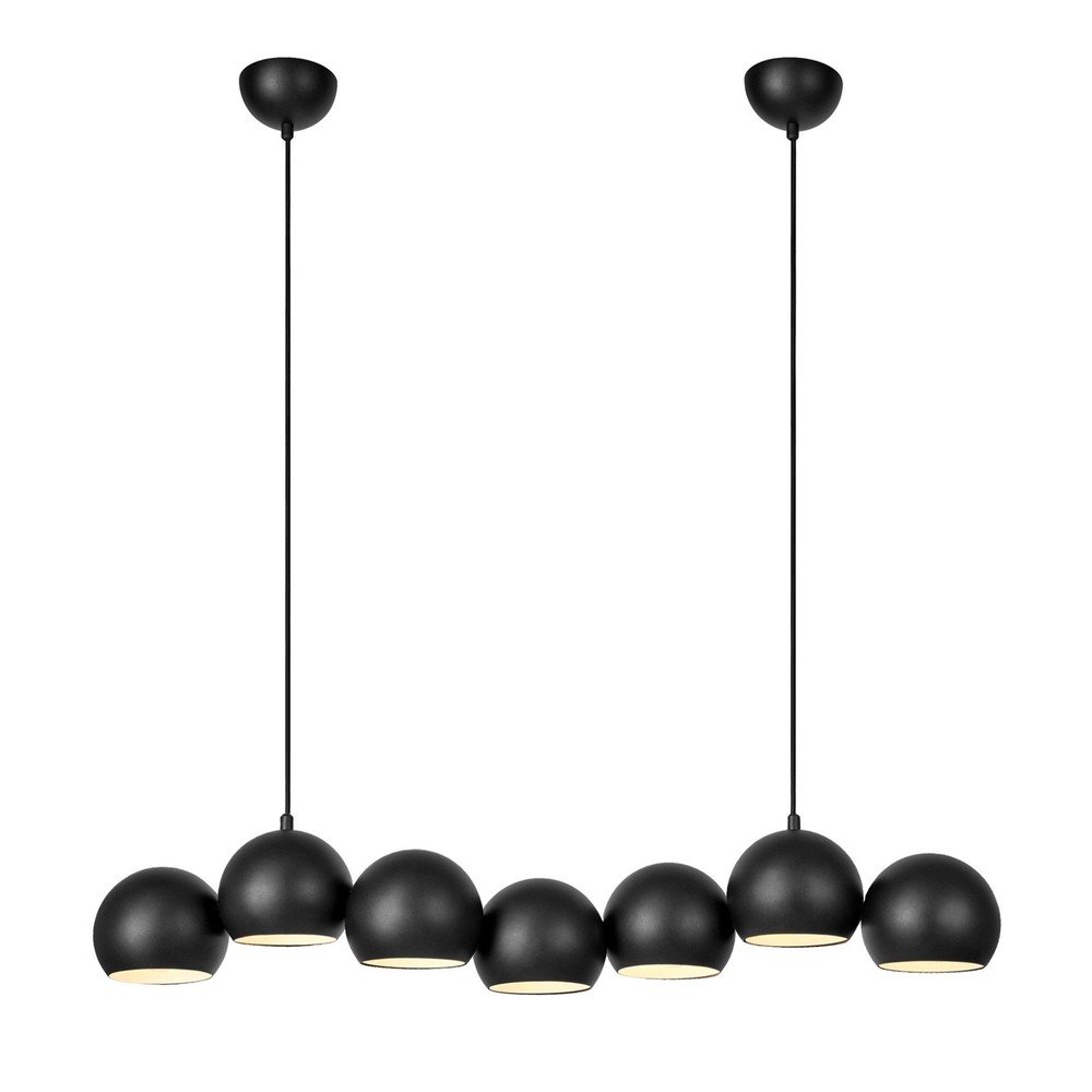 Lustră neagră cu abajur din metal Cupolo – Markslöjd