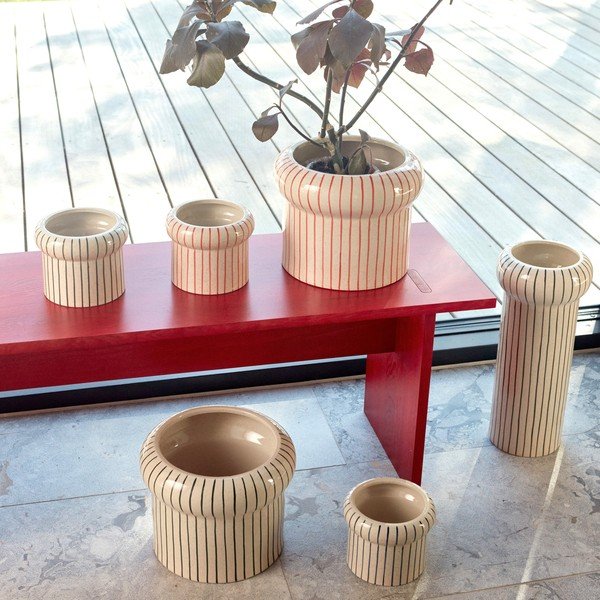 Bancă roșie din lemn masiv Kotai – OYOY Living Design-image-1
