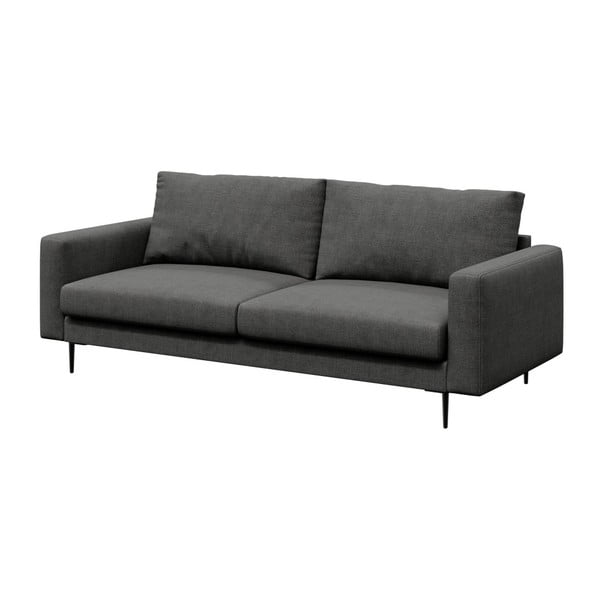 Canapea devichy Levie Glam, 222 cm, gri închis-image-2
