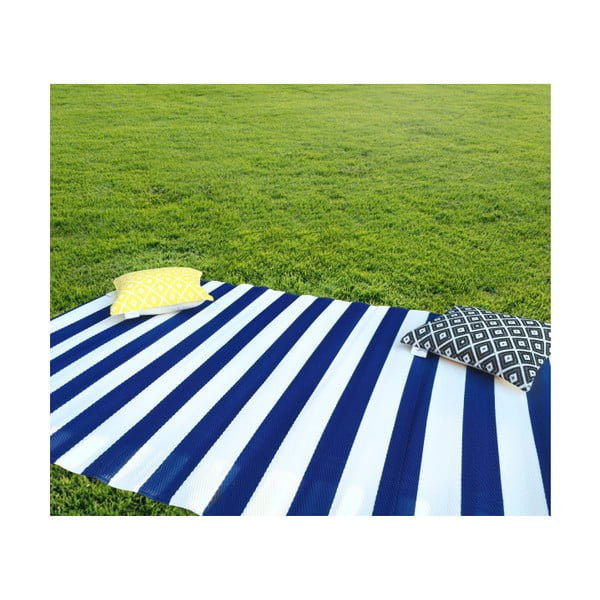 Covor reversibil potrivit și pentru exterior Green Decore Classic, 120 x 180 cm, albastru - alb-image-2