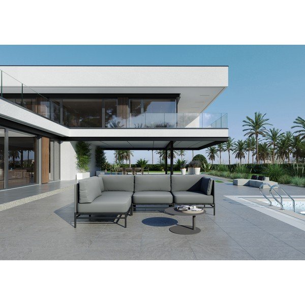 Modul de canapea de grădină gri deschis (colț variabil) Dandy – Sit Sit-image-1