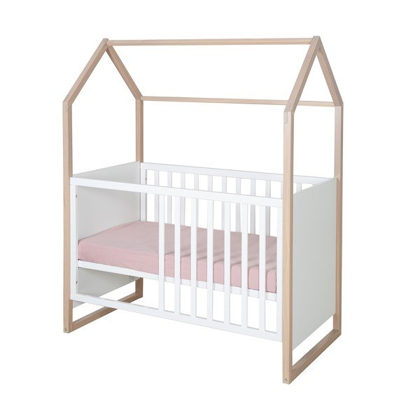 Pătuț alb 60x120 cm Cabane – Roba-image-2