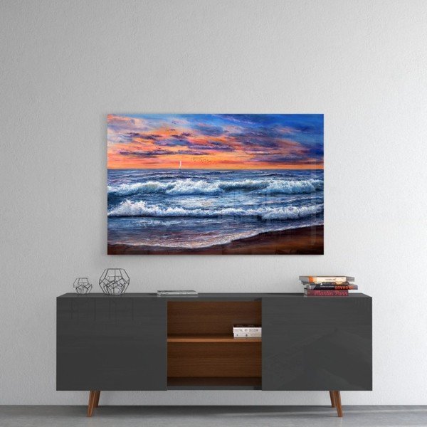 Tablou din sticlă Insigne Waves, 72 x 46 cm-image-1