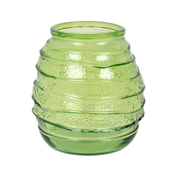 Vază din sticlă reciclată Ego Dekor Organic, înălțime 19 cm, verde deschis