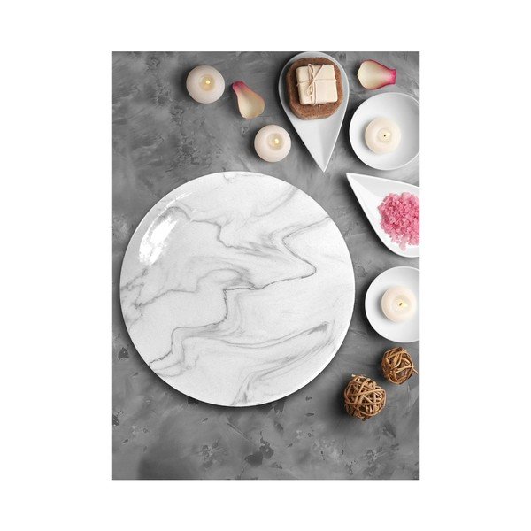 Farfurie din ceramică Marble, ⌀ 25 cm-image-1