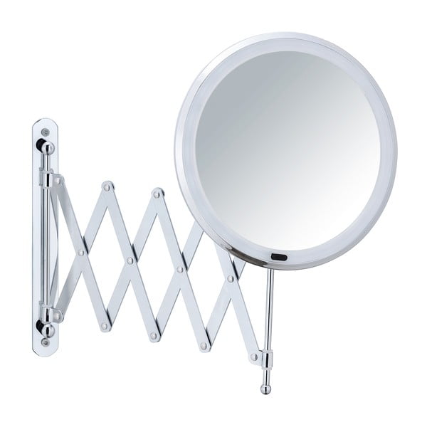 Oglindă cosmetică (5x) cu led/de mărire ø 20 cm Barona – Wenko-image-1