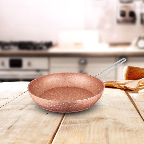 Tigaie din aluminiu Güral Porselen Classic, ø 26 cm, roz-image-1