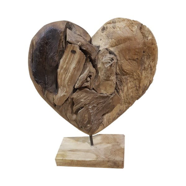 Decorațiune din lemn reciclat HSM Collection Heart