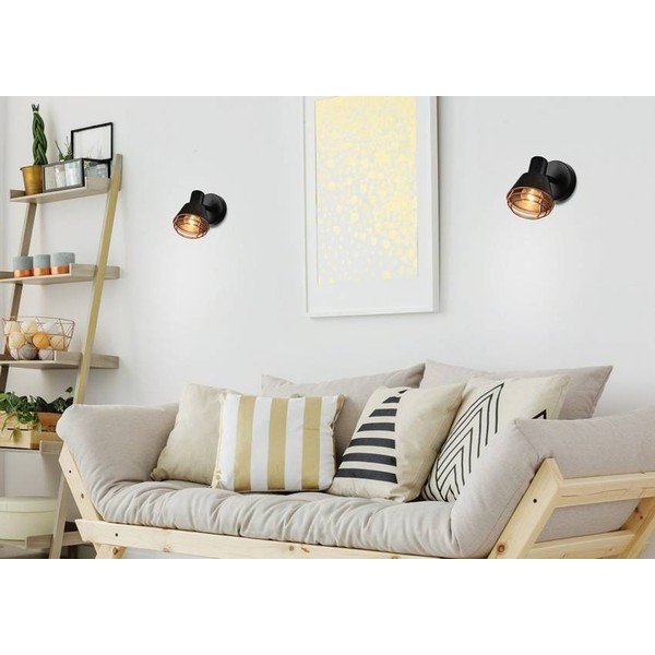 Aplică de perete neagră din metal Neria – Candellux Lighting-image-1