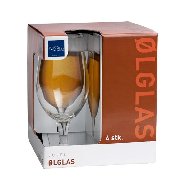 Set 4 pahare pentru bere Lyngby Glas Juvel, 490 ml-image-3