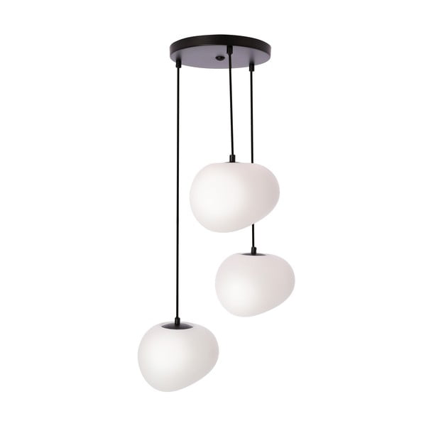 Lustră alb-negru ø 42 cm Stones – Candellux Lighting