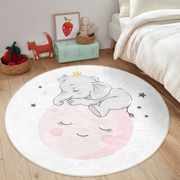 Covor pentru copii alb ø 120 cm Comfort – Mila Home-image-3