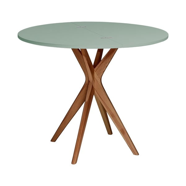 Masă de dining rotundă extensibilă 45x90 cm Jubi – Ragaba-image-2