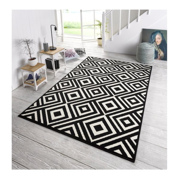 Covor Zala Living Art, 140 x 200 cm, negru-alb-image-1