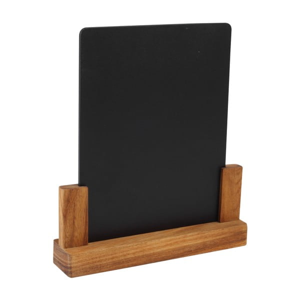 Tăbliță pentru cretă cu suport din lemn de salcâm T&G Woodware Rustic, înălțime 24 cm