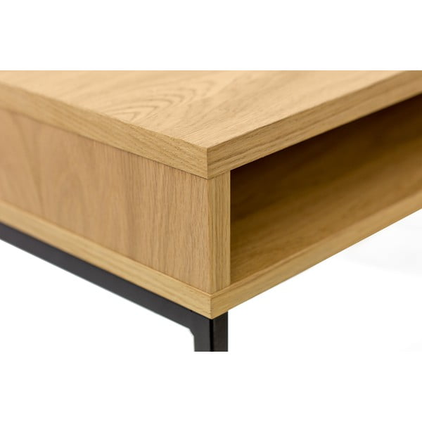 Birou cu blat cu aspect de lemn de stejar 35x100 cm Frame – Woodman-image-4