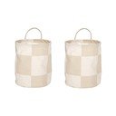 Coșuri de depozitare 2 buc. din material textil ø 18x22 cm Chess – OYOY Living Design