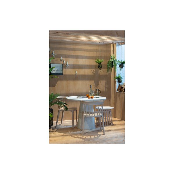 Măsuță de cafea pentru grădină WOOOD Boy, ø 50 cm, bej-image-3