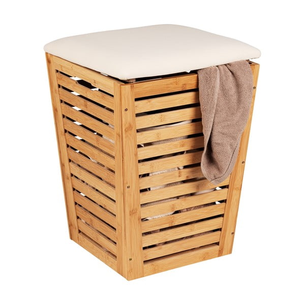 Coș de rufe din bambus 55 l - Wenko-image-2