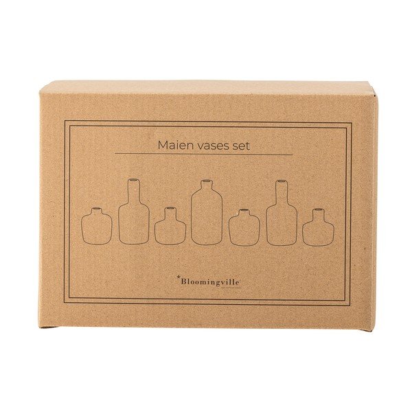 Vaze 7 buc. din gresie (înălțime 14 cm) Maien – Bloomingville-image-3