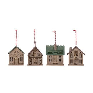 Set de 4 decorațiuni suspendate Bloomingville Owe
