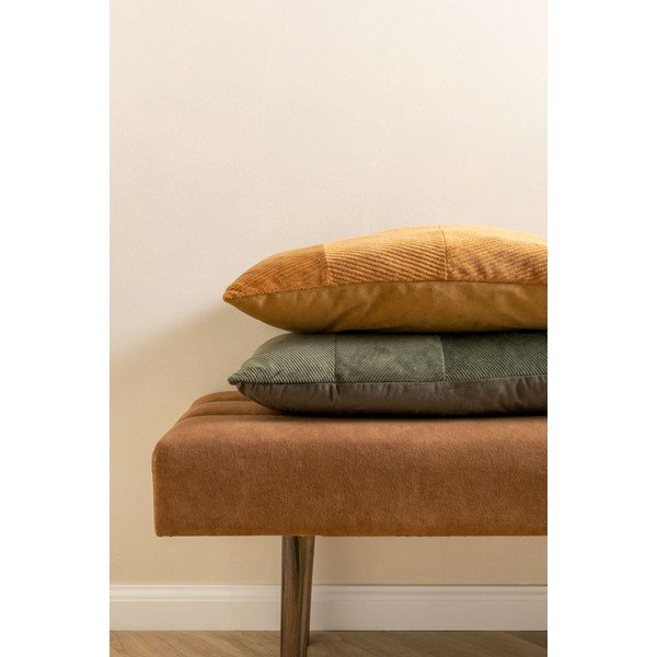 Pernă din catifea PT LIVING Velvet, 60 x 30 cm, verde-image-1