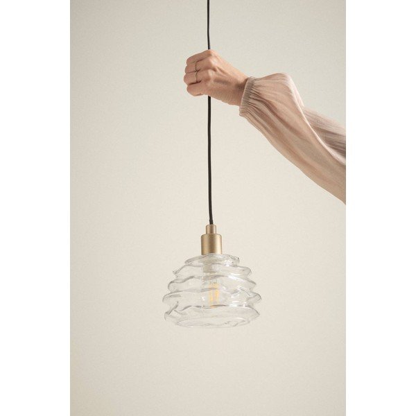 Lustră aurie din sticlă ø 15 cm Fall – Jotex-image-3