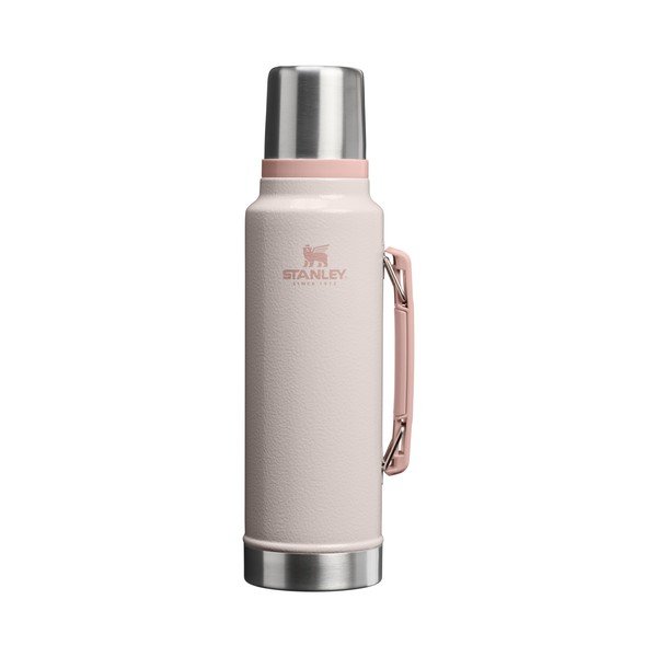 Termos roz deschis din oțel inoxidabil 1,4 l Legendary Classic Bottle Hammertone Rose Quartz – Stanley