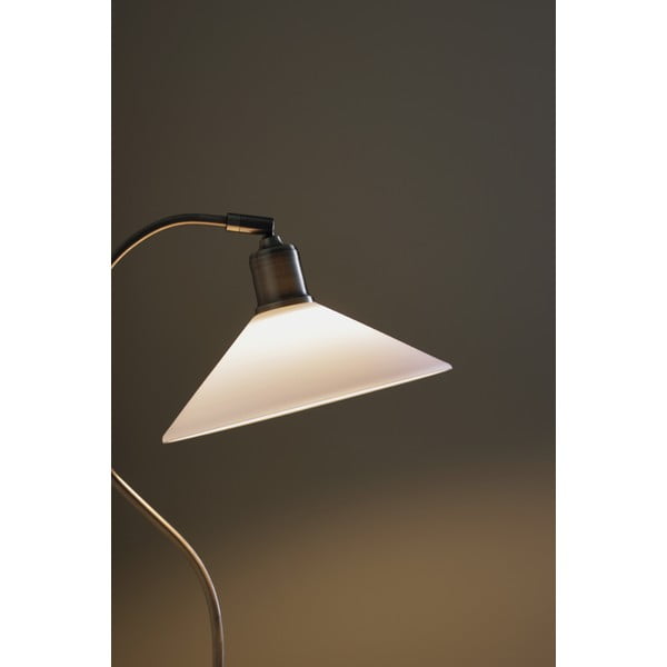 Veioză albă/alămie cu abajur din sticlă (înălțime 49 cm) Vela – Markslöjd-image-3