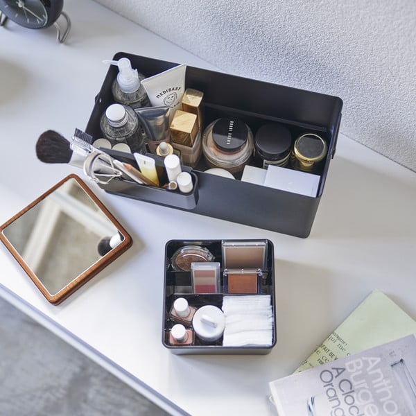 Organizator de baie negru din metal pentru cosmetice  - YAMAZAKI-image-2