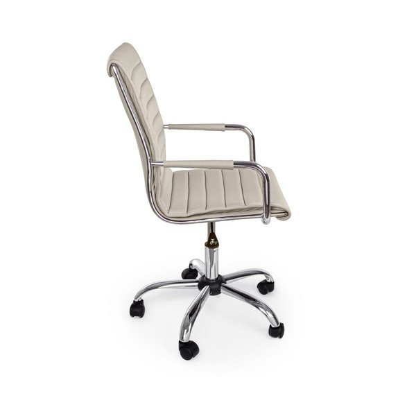 Scaun de birou taupe din imitație de piele Perth – Yes Everyday-image-3