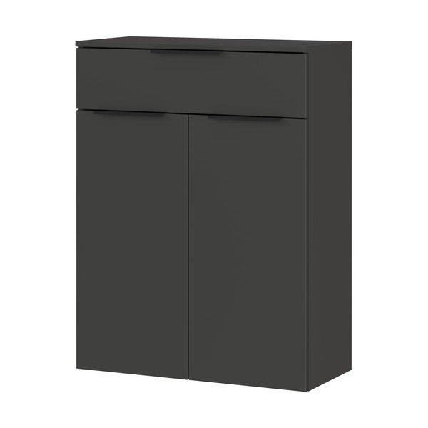 Dulap de baie de perete gri antracit  71x95 cm Crandon – Germania-image-2