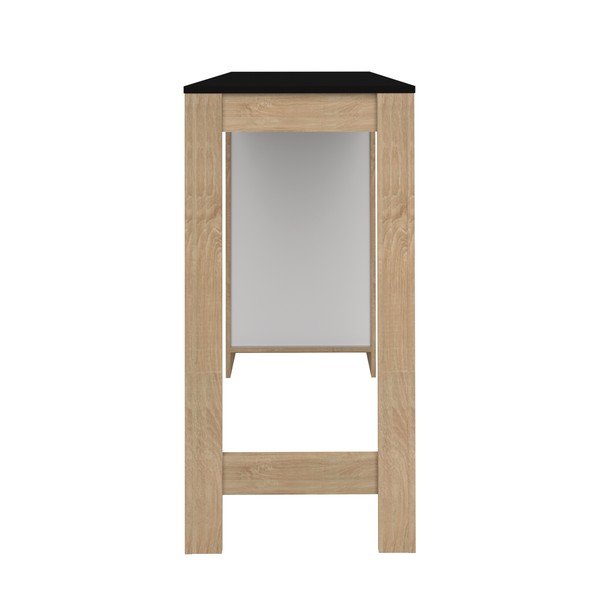 Masă de bar cu blat negru 50x115 cm Aravis – TemaHome-image-3