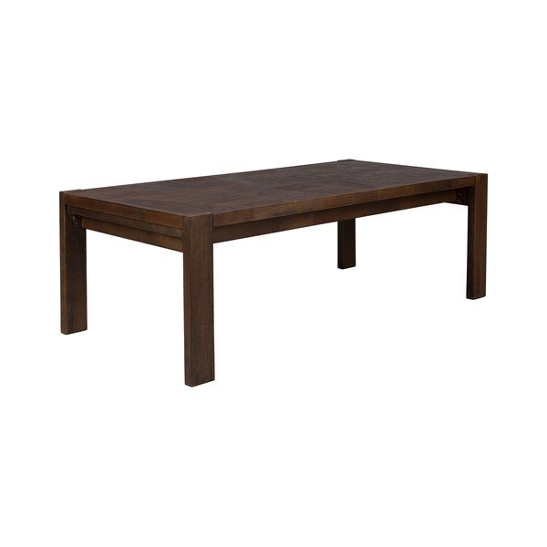 Măsuță de cafea în culoare naturală închisă din lemn masiv 60x120 cm Bruneau – Dutchbone-image-2