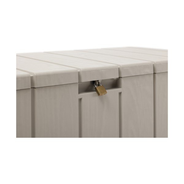Cutie de depozitare pentru grădină gri deschis din plastic Bravo – Toomax-image-4