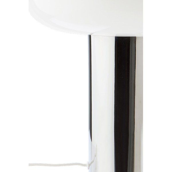 Veioză argintiu-lucios din metal (înălțime 32 cm) Paneta – Jotex-image-3