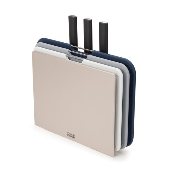 Set 3 tocătoare și cuțite cu suport Joseph Joseph Nest Plus