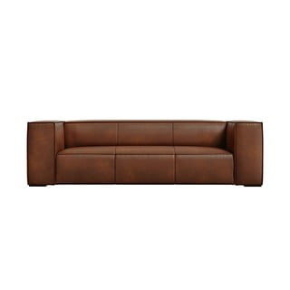 Canapea maro coniac cu tapițerie din piele 227 cm Madame – Windsor & Co Sofas