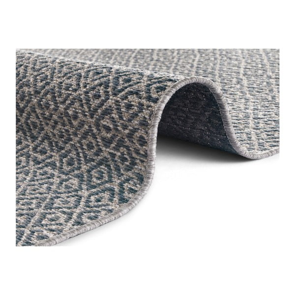 Covor potrivit pentru exterior Elle Decoration Bloom Croix, 140 x 200 cm, albastru-image-2