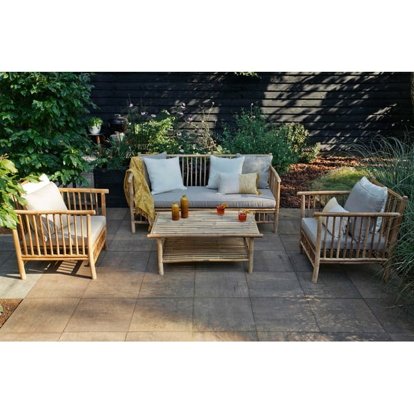 Masă din lemn de bambus pentru grădină Exotan-image-1