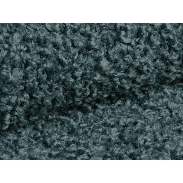 Taburet petrol cu tapițerie din țesătură bouclé Dia – Micadoni -image-2