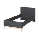 Pat pentru copii  negru 90x200 cm Jara – Roba