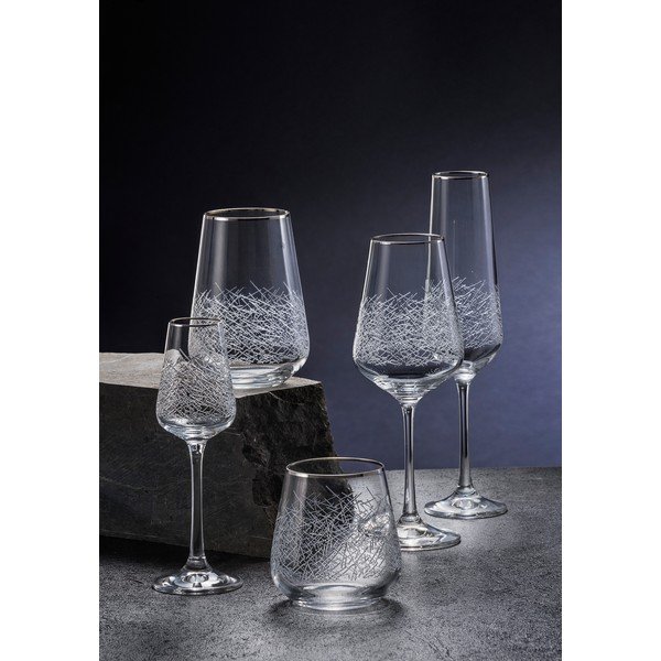 Set 6 pahare pentru șampanie Crystalex Frost, 200 ml-image-4