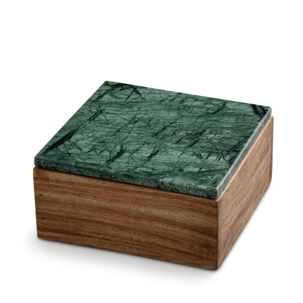 Cutie depozitare cu capac din marmură NORDSTJERNE, 12,5 x 12,5 cm