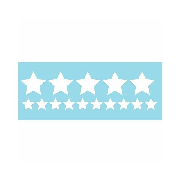 Autocolant electrostatic Ambiance Bright White Stars-image-1