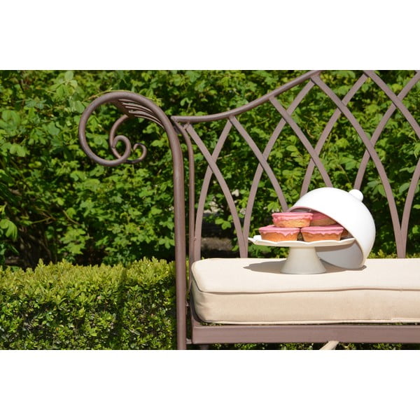 Bancă de grădină maro din metal – Esschert Design-image-3