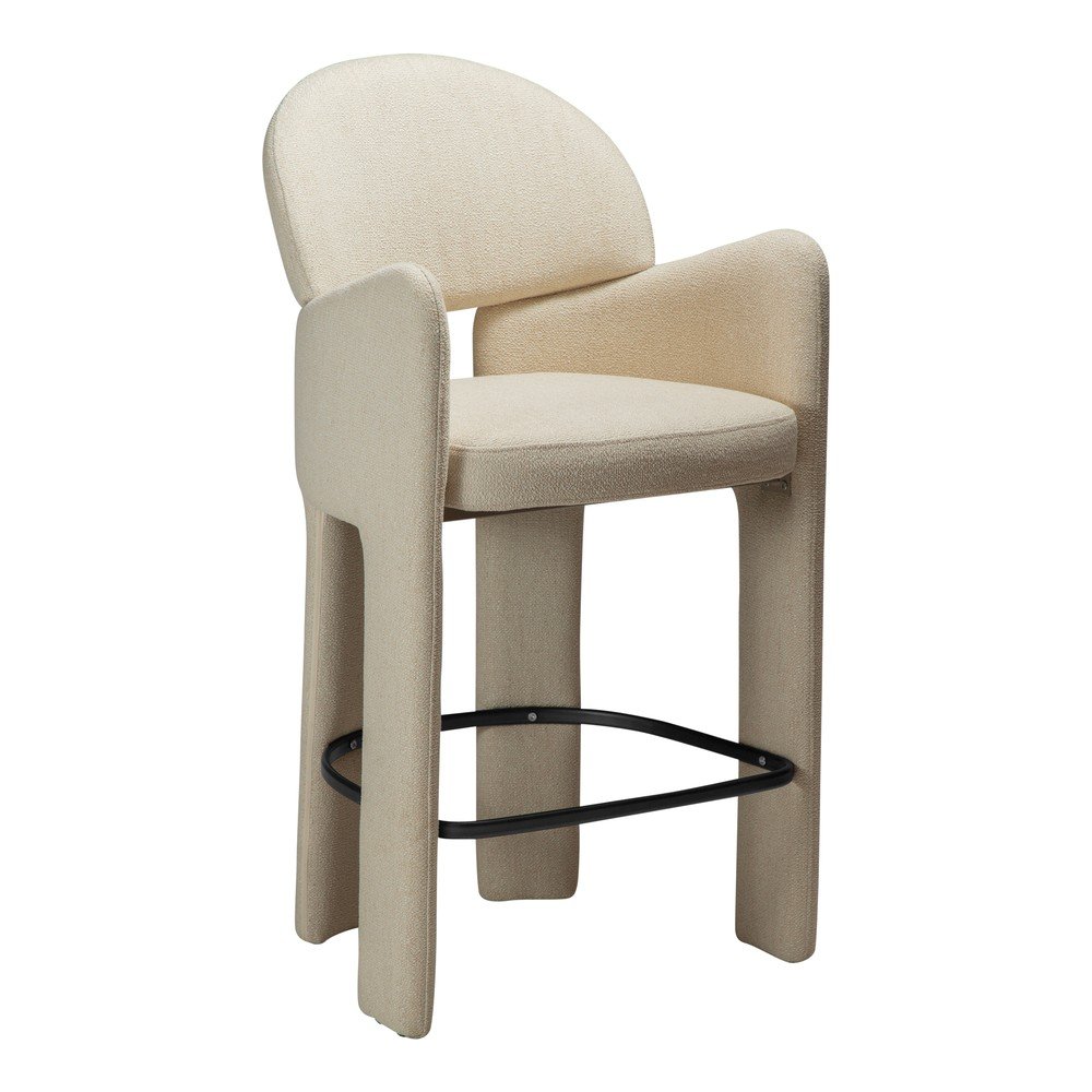 Scaun de bar bej (înălțime șezut 68,5 cm) Aole – DAN-FORM Denmark